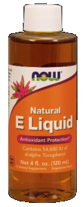 Vitamin E Liquid 54,600 IU  (4 oz) NOW Foods